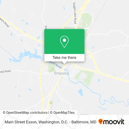 Main Street Exxon map