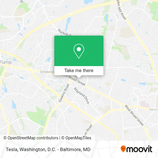 Tesla map