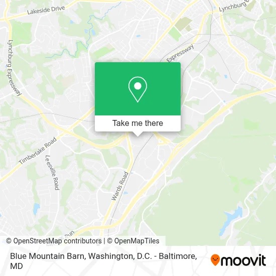 Blue Mountain Barn map