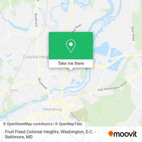 Fruit Fixed Colonial Heights map