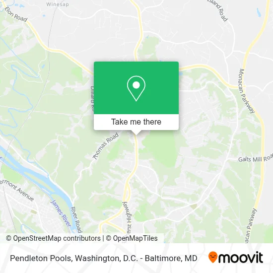 Pendleton Pools map