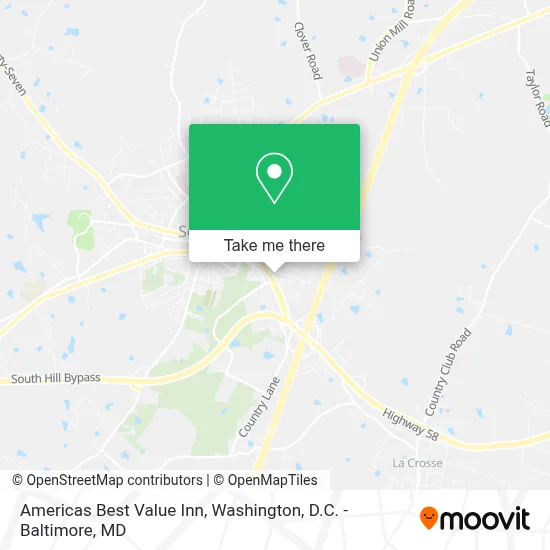 Americas Best Value Inn map