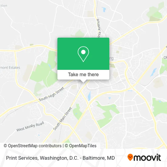 Print Services map