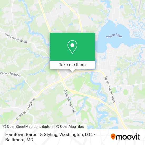 Hamtown Barber & Styling map