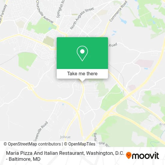 Maria Pizza And Italian Restaurant map