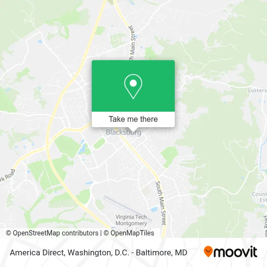 America Direct map