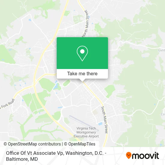 Office Of Vt Associate Vp map