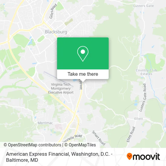 American Express Financial map