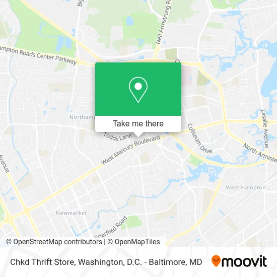 Chkd Thrift Store map