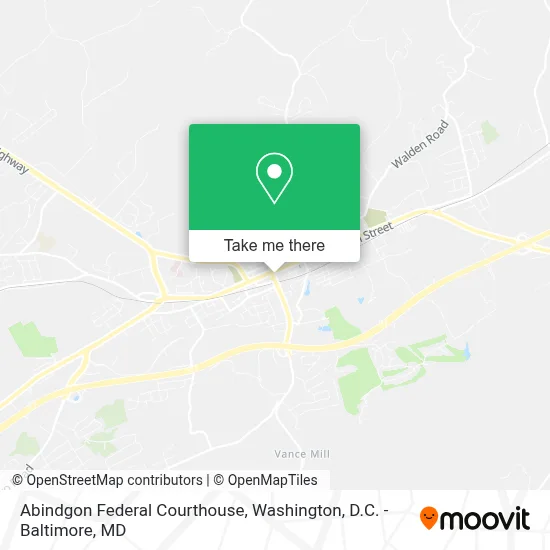 Abindgon Federal Courthouse map