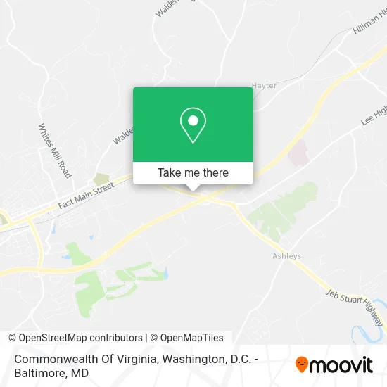 Commonwealth Of Virginia map
