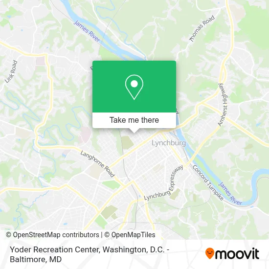 Yoder Recreation Center map