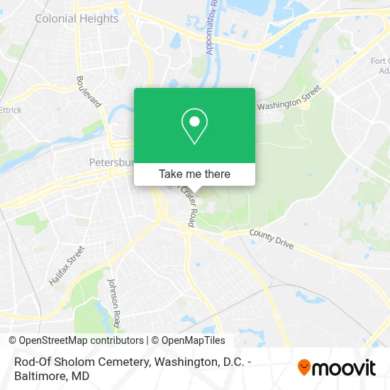 Rod-Of Sholom Cemetery map