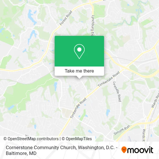 Cornerstone Community Church map