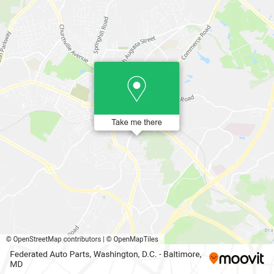 Federated Auto Parts map