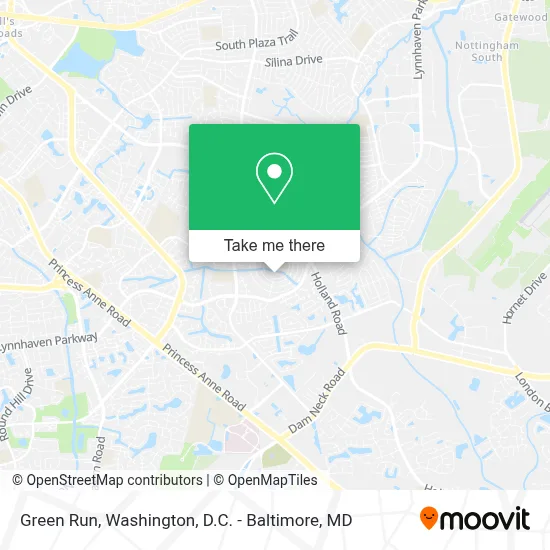 Green Run map