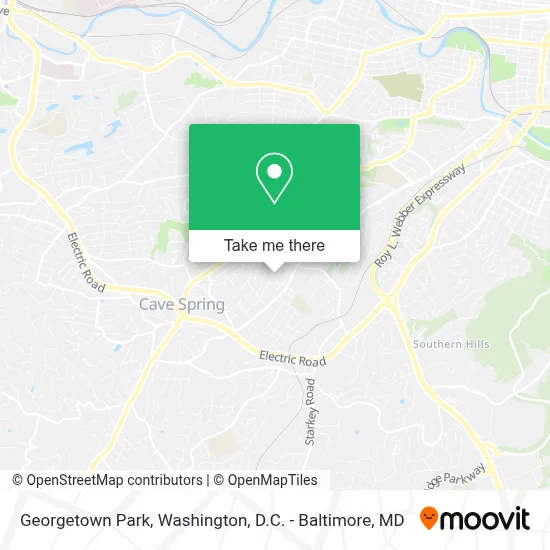 Georgetown Park map