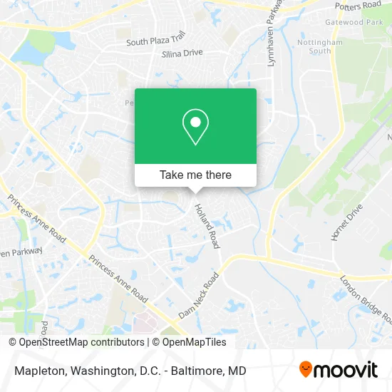 Mapleton map
