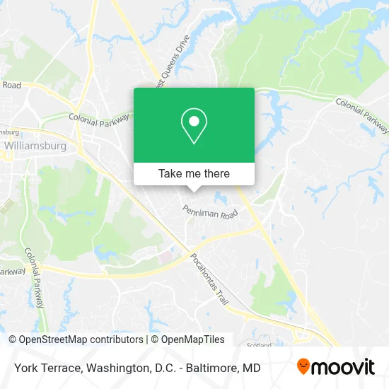 York Terrace map