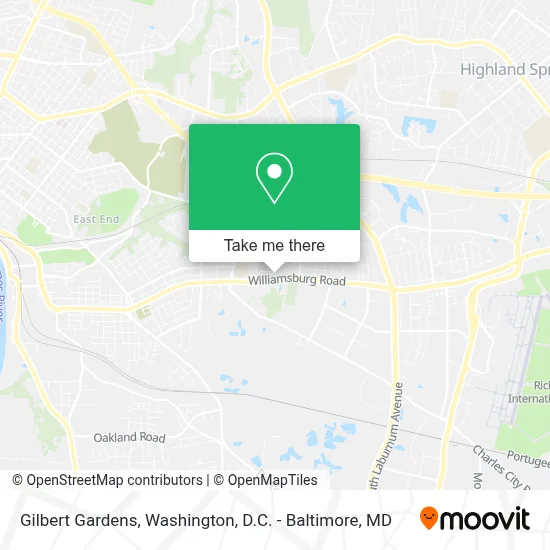 Gilbert Gardens map