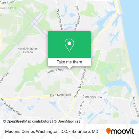 Macons Corner map