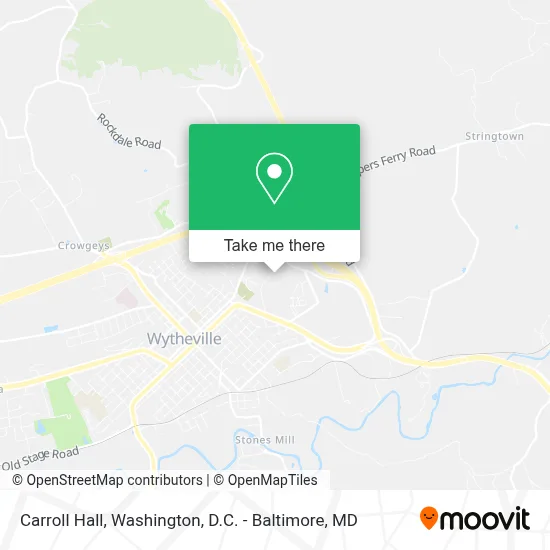 Carroll Hall map