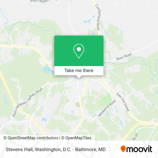 Stevens Hall map
