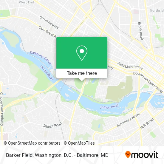 Barker Field map