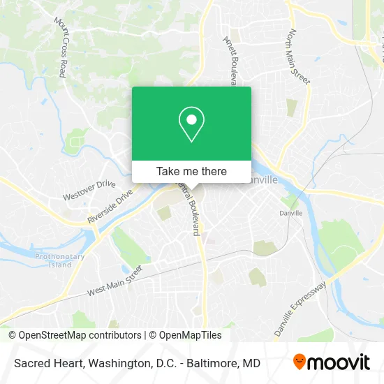 Sacred Heart map
