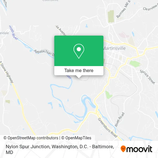 Nylon Spur Junction map