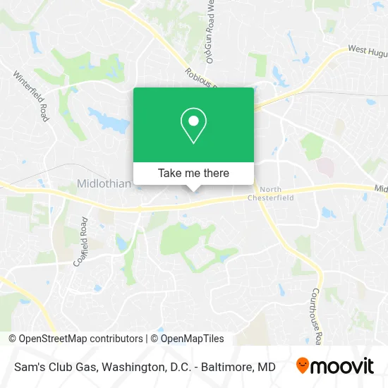 Sam's Club Gas map