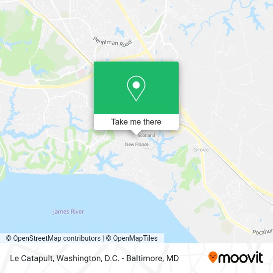 Le Catapult map