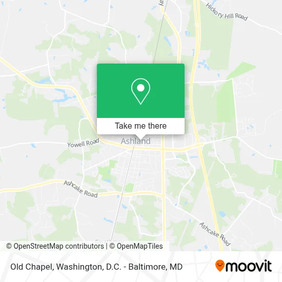 Old Chapel map