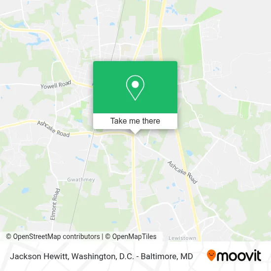 Jackson Hewitt map