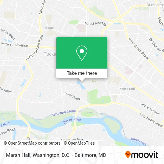 Marsh Hall map