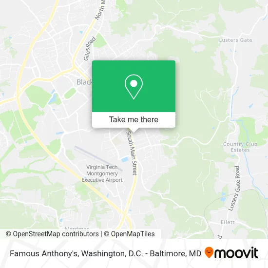 Famous Anthony's map