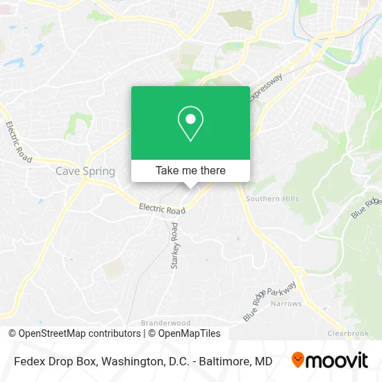 Fedex Drop Box map