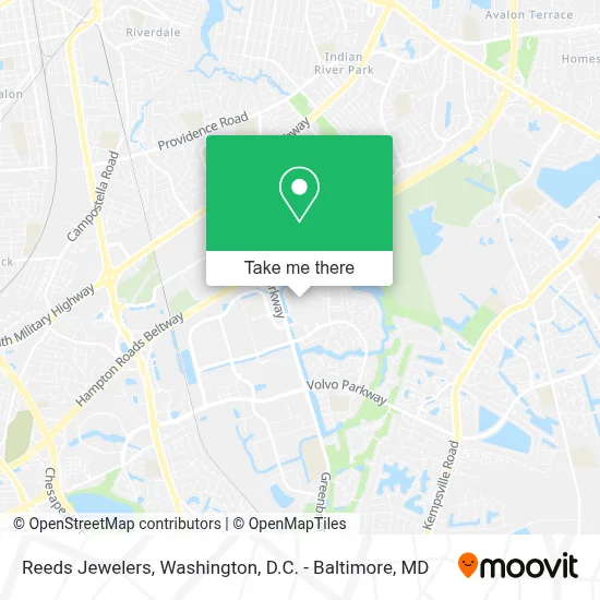 Reeds Jewelers map