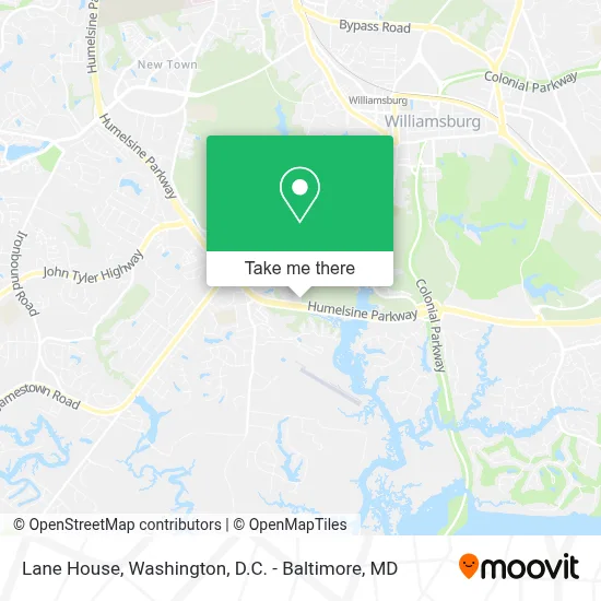 Lane House map