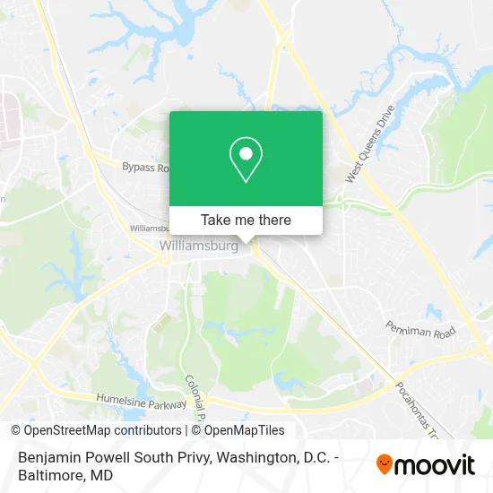 Benjamin Powell South Privy map