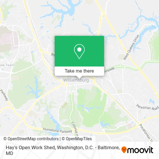 Hay's Open Work Shed map