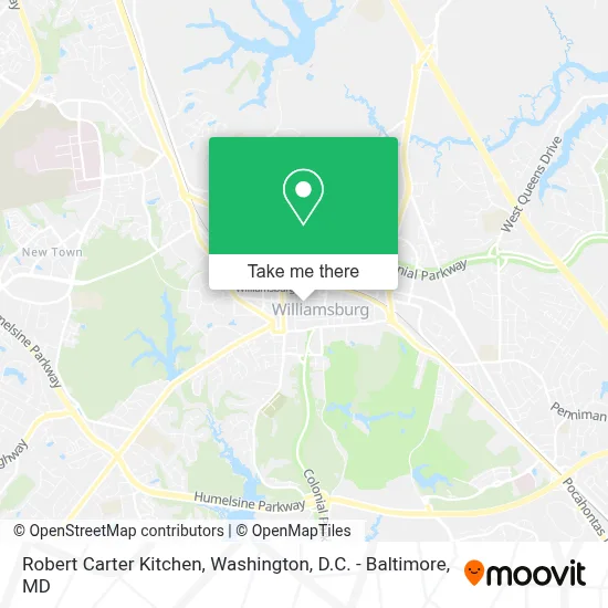 Robert Carter Kitchen map
