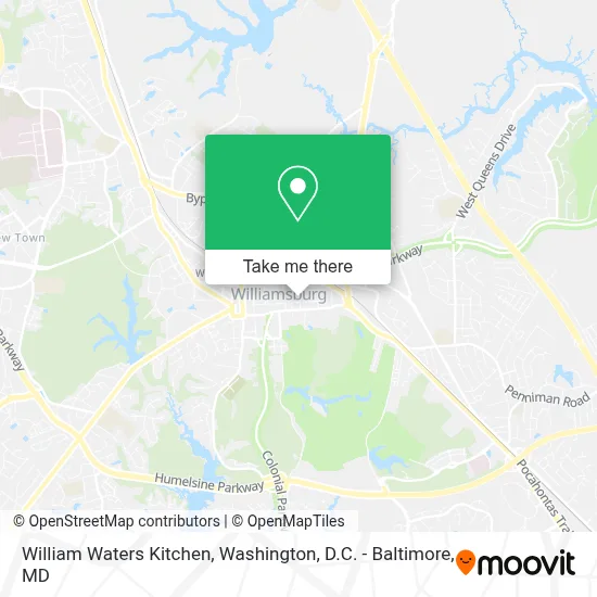 William Waters Kitchen map