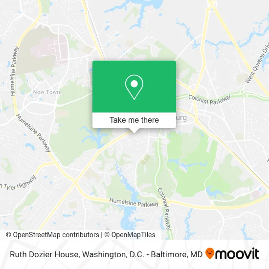 Ruth Dozier House map