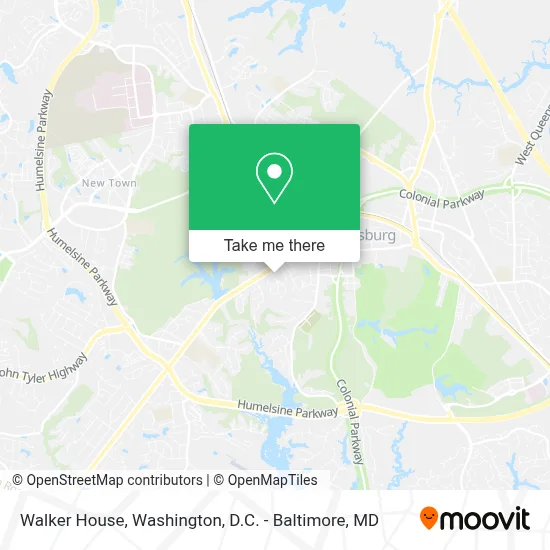 Walker House map