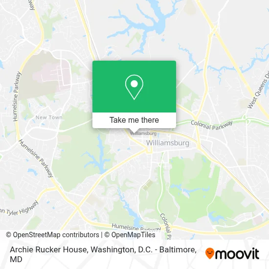 Archie Rucker House map