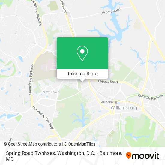 Spring Road Twnhses map