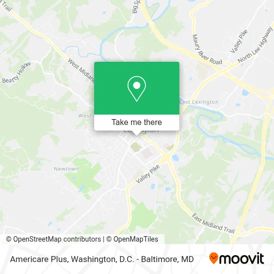 Americare Plus map