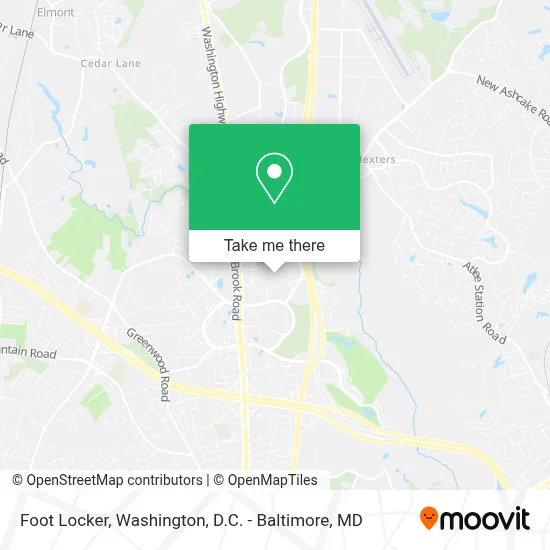 Foot Locker map