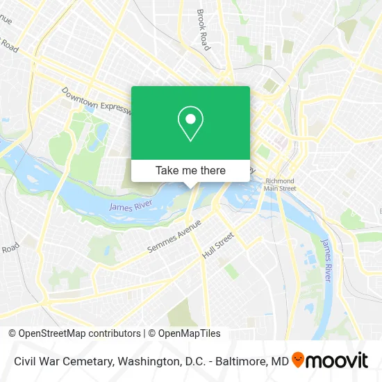 Civil War Cemetary map